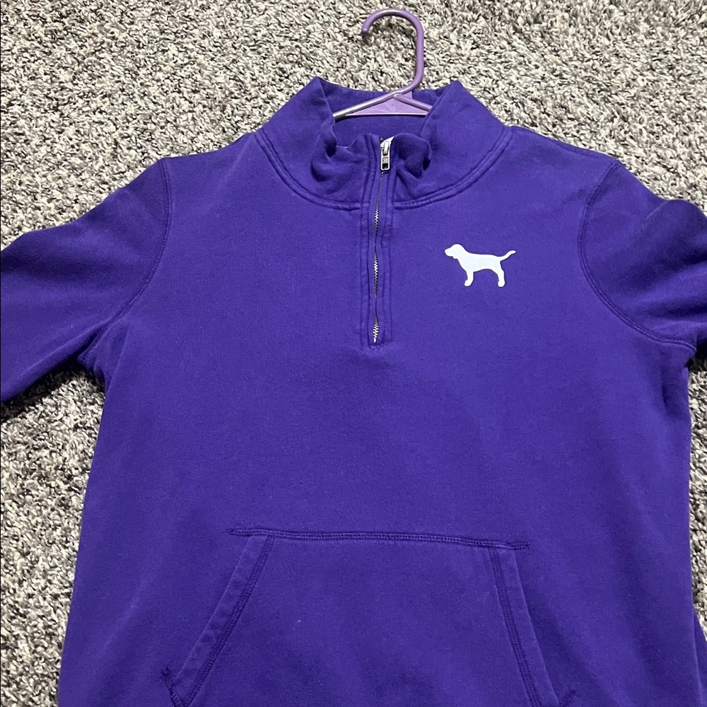 Victoria's Secret Purple Quarter-Zip Pullover